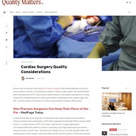 Content-forward magazine-style design, highlighting great content and in-depth resources. - cvqualitymatters.org